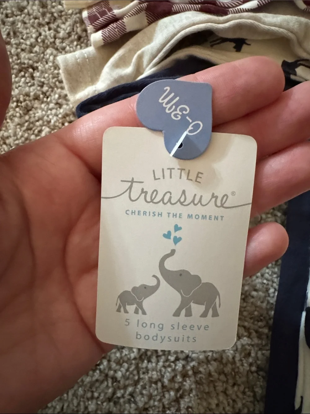 Navy Moose & Tree Fair Isle Baby Onesie bundle